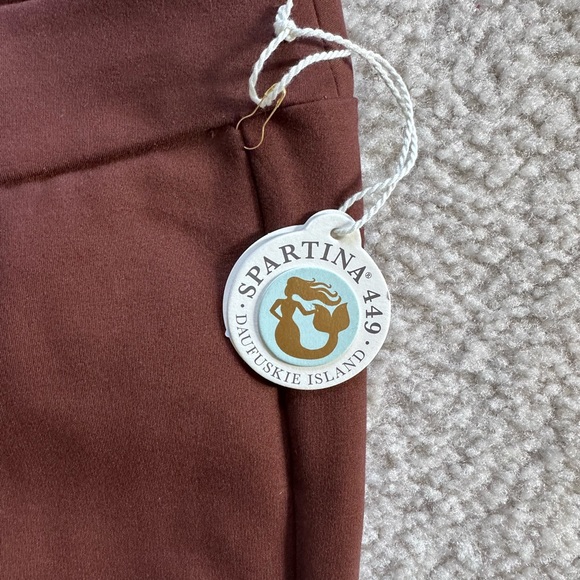 Spartina 449. Brooke Pull-On Ponte Trouser Espresso - Picture 2 of 8